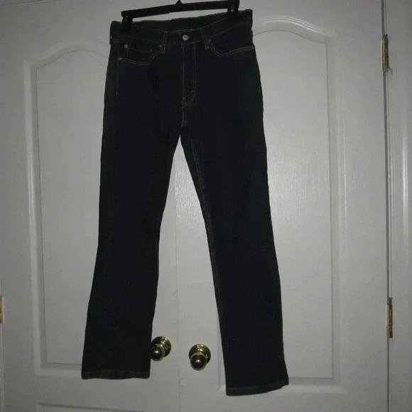 LEVI STRAUSS & CO Men’s 514Dark Wash Blue Jeans Size 34